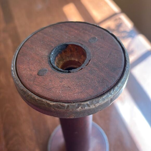Vintage 9” Wooden Spool - Picture 2 of 5